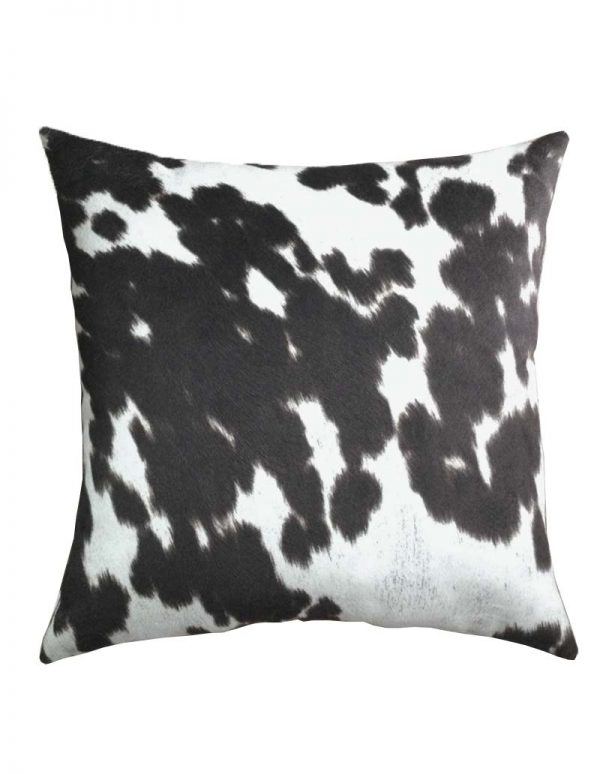 Cow Hide Cushion black