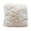 Australian Sheepskin Cushion white