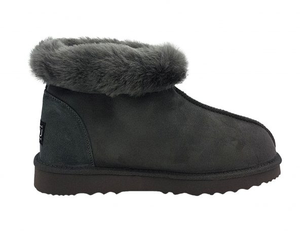 Rolly Top Ugg Boots rolled grey