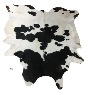 Large Black and White Cowhide